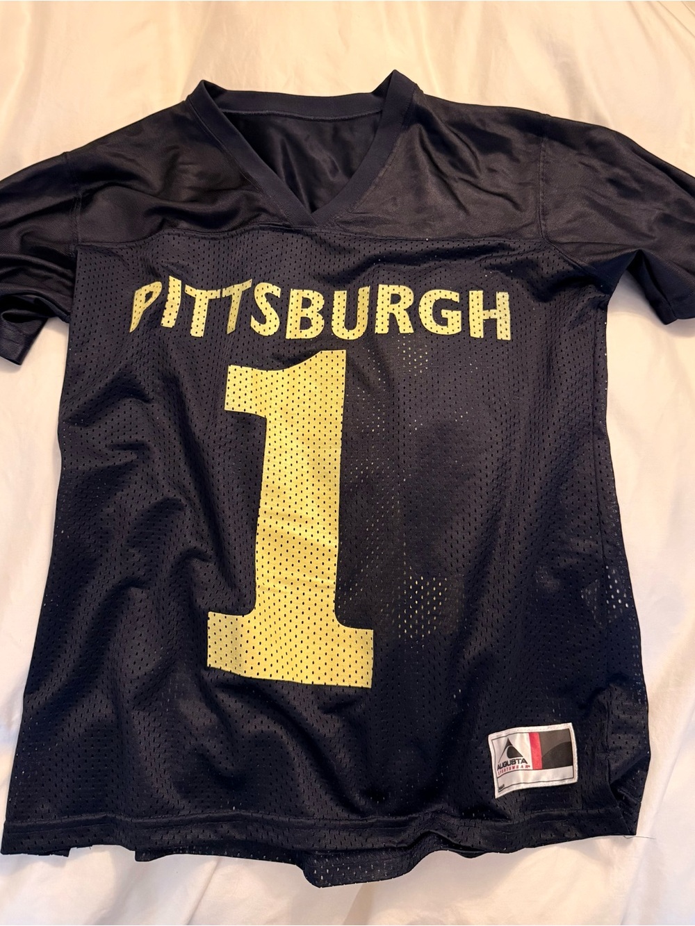 Augusta Sportswear Pittsburgh Black and Yellow Jersey #1